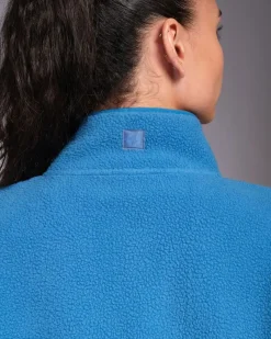 Online Dunnes Stores Powercut Ascend Quarter Zip Vintage Blue Fleece