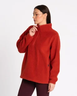 Discount Dunnes Stores Powercut Ascend Quarter Zip Fleece Cinnamon