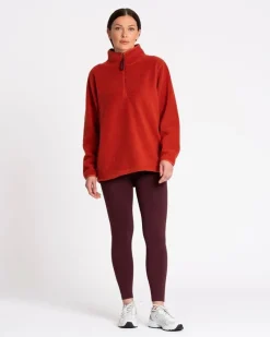 Discount Dunnes Stores Powercut Ascend Quarter Zip Fleece Cinnamon