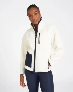 Discount Dunnes Stores Powercut Outsider Full Zip Fleece In Marshmallow