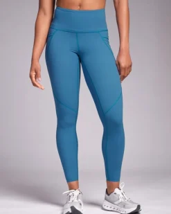 Hot Dunnes Stores Powercut Sculpt High-Waisted Leggings Vintage Blue