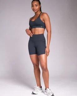 Outlet Dunnes Stores Powercut Sculpt High-Waisted 7" Shorts Outerspace Navy