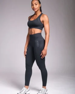 Hot Dunnes Stores Powercut SOLID Seamless Leggings Outerspace Navy