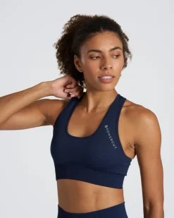Hot Dunnes Stores Powercut Solid Seamless Sports Bra