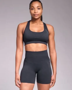 Sale Dunnes Stores Powercut SOLID Seamless Sports Bra Outerspace Navy