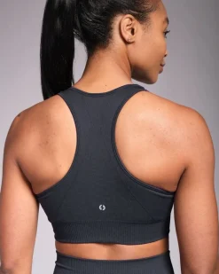 Sale Dunnes Stores Powercut SOLID Seamless Sports Bra Outerspace Navy