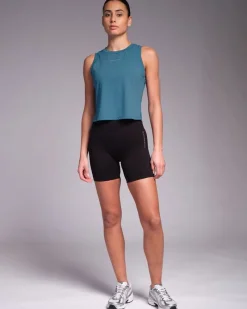 Clearance Dunnes Stores Powercut SOLID Tank Top Vintage Blue