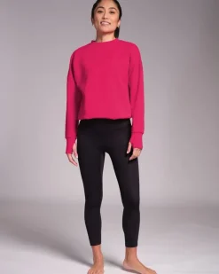 Sale Dunnes Stores Powercut Studio Crew Sweatshirt Raspberry
