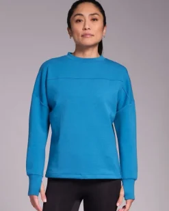 Best Dunnes Stores Powercut Studio Crew Sweatshirt Vintage Blue