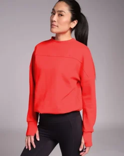 Hot Dunnes Stores Powercut Studio Crew Sweatshirt Bright Red