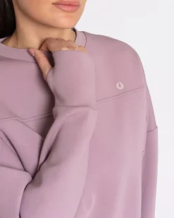 Outlet Dunnes Stores Powercut Studio Crew Sweatshirt Elderberry