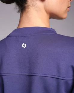 Discount Dunnes Stores Powercut Studio Cropped Sweatshirt Future Dusk