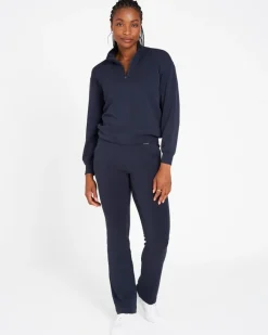 Online Dunnes Stores Powercut Studio UltraSoft Wide Leg Pants In Outerspace Navy