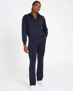 Online Dunnes Stores Powercut Studio UltraSoft Wide Leg Pants In Outerspace Navy