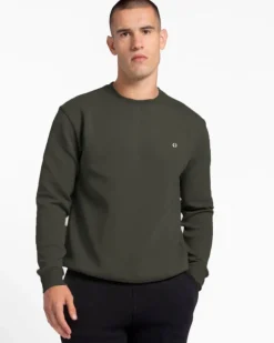 New Dunnes Stores Powercut Tek Pak Men's Khaki Crew Neck Sweatshirt