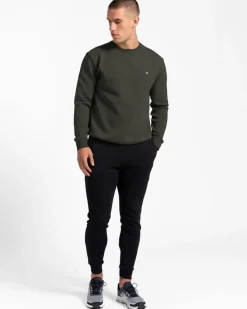 New Dunnes Stores Powercut Tek Pak Men's Khaki Crew Neck Sweatshirt