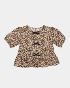 Outlet Dunnes Stores Print Bow Top (2-14 Years)