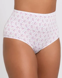 Outlet Dunnes Stores Print Cotton Rich Full Brief - Pack Of 5