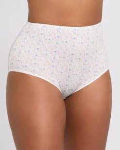 Sale Dunnes Stores Print Cotton Rich Full Brief - Pack Of 5