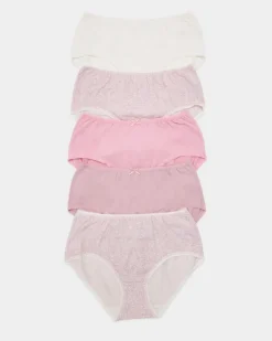 Hot Dunnes Stores Print Cotton Rich Midi Briefs - Pack of 5