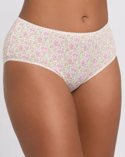 Sale Dunnes Stores Print Cotton Rich Midi Briefs - Pack of 5