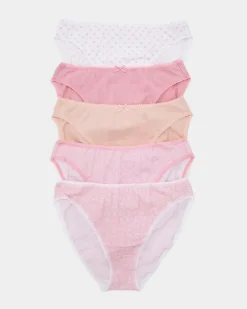 Outlet Dunnes Stores Print High Leg Briefs - Pack Of 5