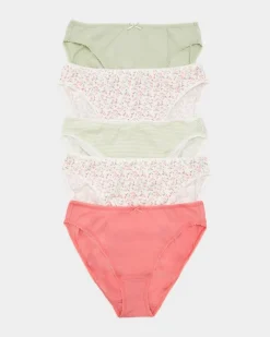 Discount Dunnes Stores Print High Leg Briefs - Pack Of 5