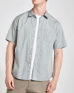 Discount Dunnes Stores Printed Cotton Slub Shirt