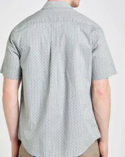 Discount Dunnes Stores Printed Cotton Slub Shirt