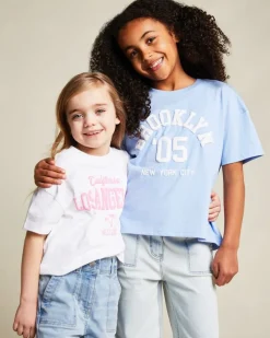 Outlet Dunnes Stores Printed Curved Hem T-Shirt (2-14 Years)