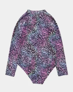 Discount Dunnes Stores Printed Long Sleeve Swimsuit (3-14 Years)