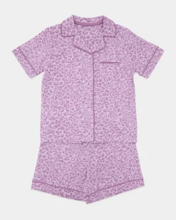 Sale Dunnes Stores Printed Revere Short-Sleeved Pyjamas (3-14 years)