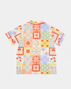 Online Dunnes Stores Printed Revere Short-Sleeved Pyjamas (3-14 Years)