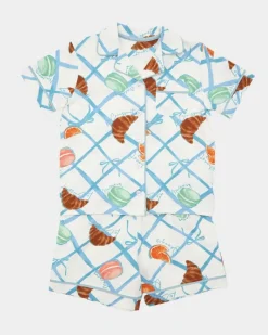 Outlet Dunnes Stores Printed Revere Short-Sleeved Pyjamas (3-14 Years)