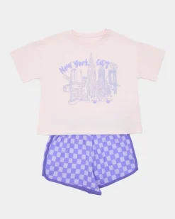 Outlet Dunnes Stores Printed Short Pyjama Set (2-14 Years)