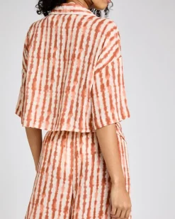 Clearance Dunnes Stores Printed Tie Front Shirt