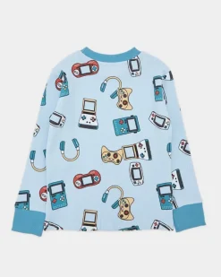 New Dunnes Stores Printed Waffle Pyjama Set (2-14 Years)