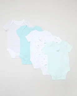 Outlet Dunnes Stores Pure Cotton Bodysuits - Pack Of 5 (Newborn-3 Years)