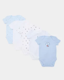 Best Dunnes Stores Pure Cotton Bodysuits - Pack Of 5 (Newborn-23 Months)