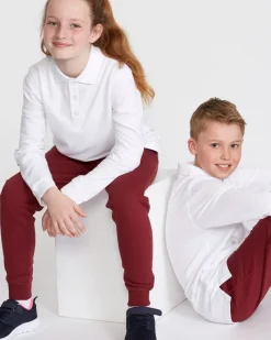Discount Dunnes Stores Pure Cotton Long-Sleeved Polo Shirts - Pack Of 2