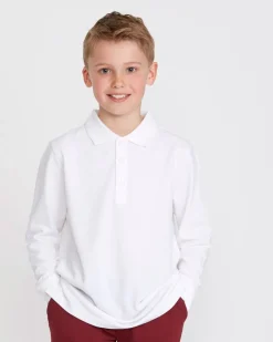 Discount Dunnes Stores Pure Cotton Long-Sleeved Polo Shirts - Pack Of 2