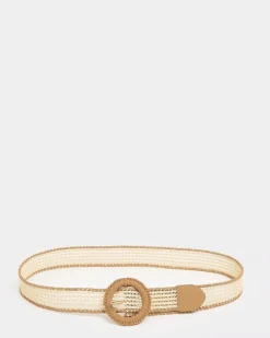 Online Dunnes Stores Raffia Suede Belt