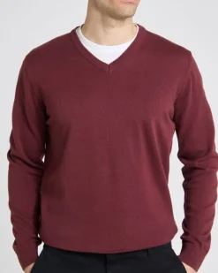Hot Dunnes Stores Regular Fit Cotton V-Neck Jumper