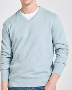 Online Dunnes Stores Regular Fit Cotton V-Neck Jumper