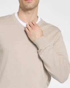 Clearance Dunnes Stores Regular Fit Cotton V-Neck Jumper