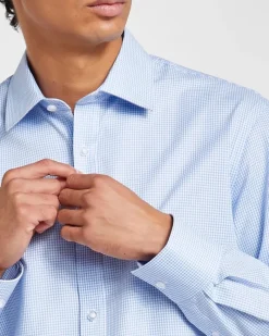 Sale Dunnes Stores Regular Fit Cotton-Rich Design Shirt