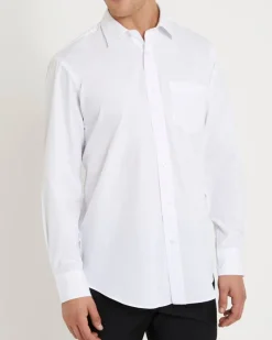 Clearance Dunnes Stores Regular Fit Long-Sleeved Cotton Rich Shirt