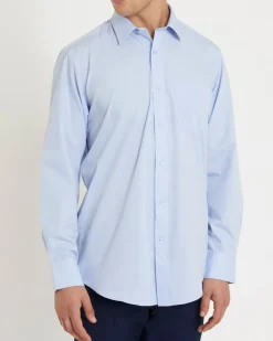 Fashion Dunnes Stores Regular Fit Long-Sleeved Cotton Rich Shirt