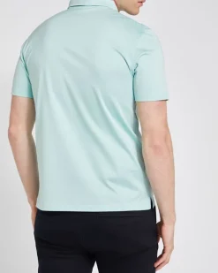 Sale Dunnes Stores Regular Fit Mercerised Zip Placket Polo
