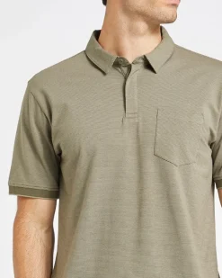New Dunnes Stores Regular Fit Micro Stripe Polo Shirt